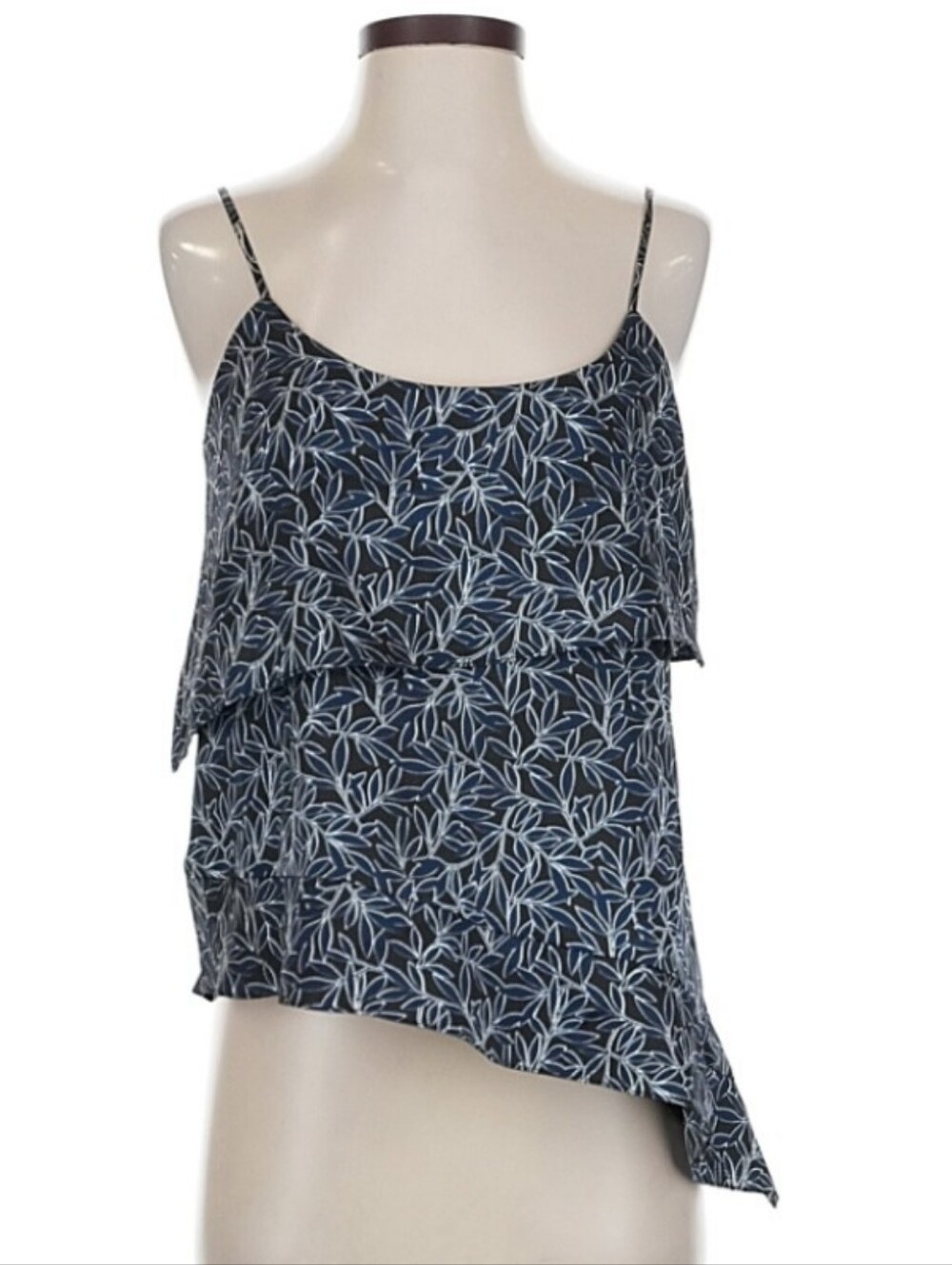 LIKELY "Charlton" Asymmetrical Ruffle Tank Top Shirt Women's Size Small